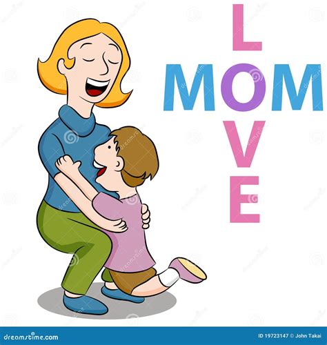Mother Picking Up Boy Kid From School Class Cartoon Vector