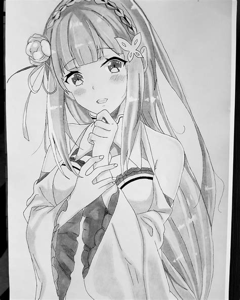 Tylers Sketches — Love how this drawing of Emilia turned out. Might...