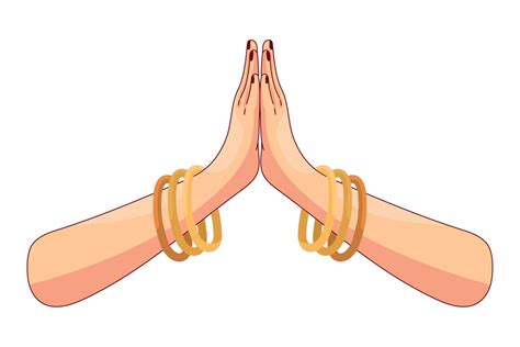 female hands in namaste 9960316 Vector Art at Vecteezy