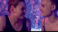 Lesbian Neck Kiss GIFs | Tenor