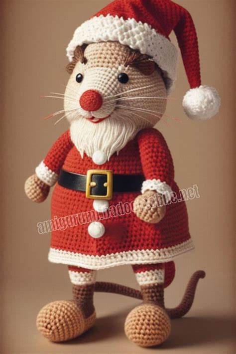 Amigurumi Santa Mouse Free Pattern-1 – Free Amigurumi Crochet