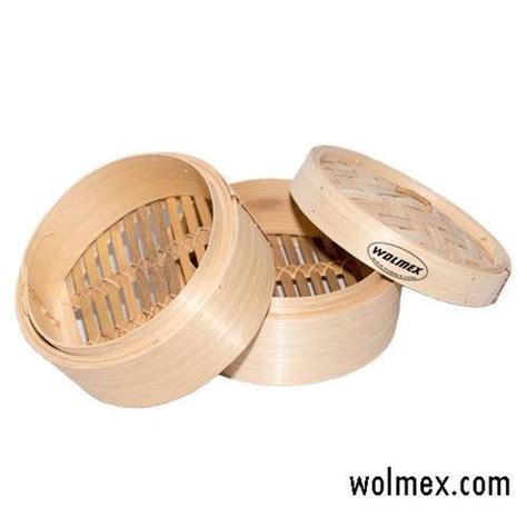 Пароварка бамбук. Wolmex 11" 3 уровня