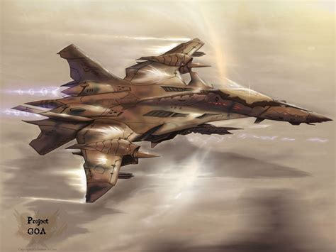 goa jet concept  skyerfox fighter jets space ship concept art