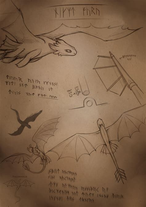 Hiccups Night Fury Drawing