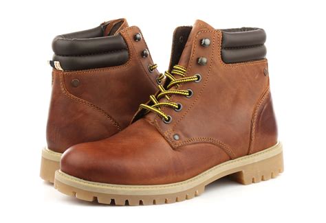 Jack And Jones Outdoor boots - Jfwstoke Leather Boot - 12140826-RST - Online shop for sneakers ...