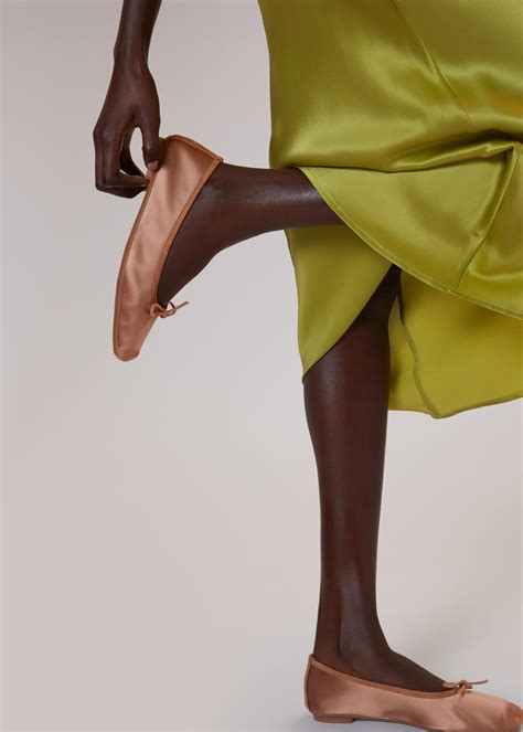 Brown Hai Ballerina Pump | WHISTLES | Whistles UK