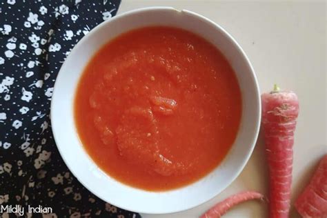 Low effort red carrot soup – Mildly Indian