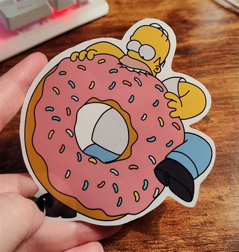 Homer Simpson Donut - Etsy