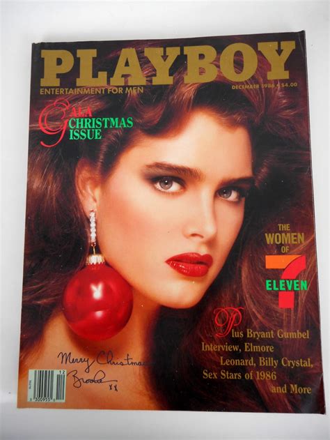 Playboy Magazine December 1986 Brooke Shields Cover & Nude, The Women