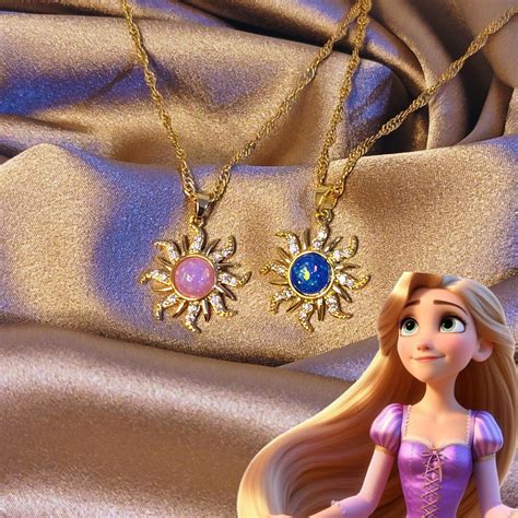 princess necklace sun necklace rapunzel necklace rapunzel costume
