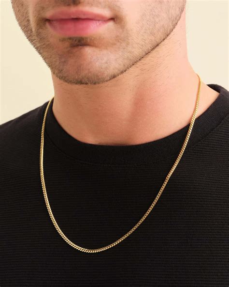 cuban link chain for men gold 9