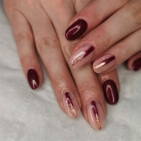 Top 100 Best Dark Maroon Nails For Women - Fingernail Design Ideas