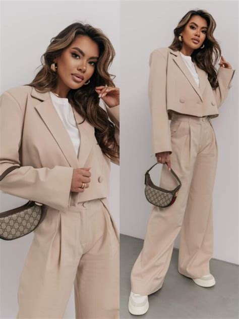 Spodnie Arabela elegant beżowe | Varlesca