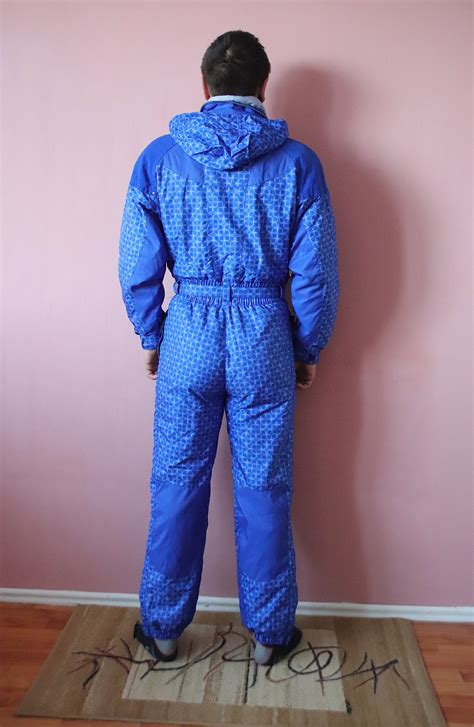 Vintage Fila One Piece Ski Suit Ski Costume. Winter Sportswear