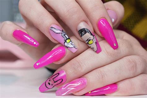 +14 Bad Bunny Nail Art