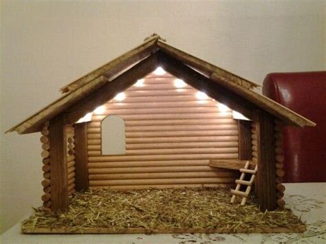 Handmade Nativity Stable for Christmas Decor
