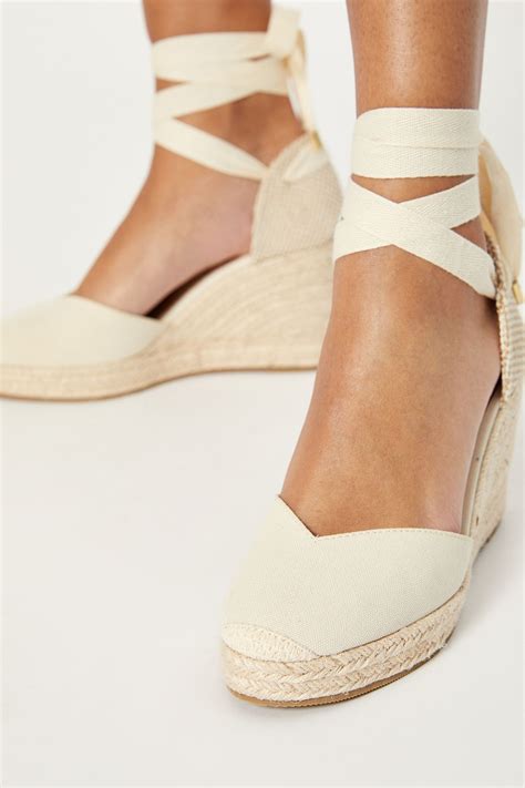 Buy Lipsy Closed Toe Ankle Tie Espadrille Wedges Sandal from Next Ireland