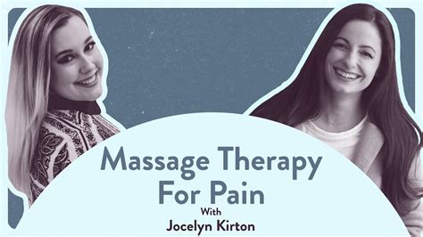 massage therapy  pain  sexual function youtube