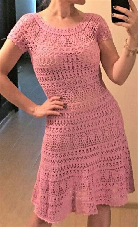 Vestido Adulto De Crochê - Descubra 270 ideias de Vestido croche e trico adulto e vestidos de ...