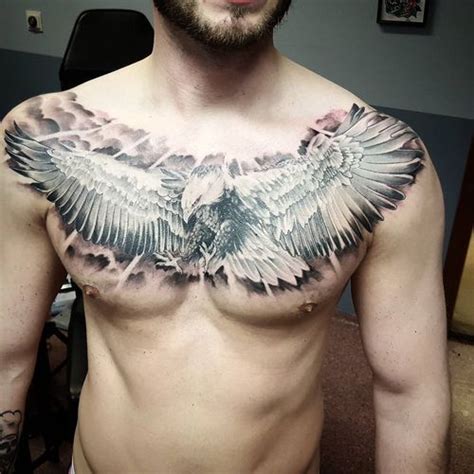 60 Eagle Chest Tattoo Ideas - The Wild Tattoo // February, 2021 | Eagle ...