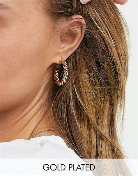 Kate Middleton's ASOS earrings - gold twisted hoops