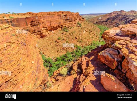Panoramic views of Watarrka National Park, Australia Outback Red Center ...