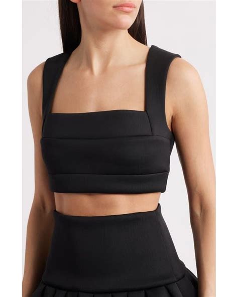 Black Halo Pamina Crop Top & Skater Miniskirt Set in Black | Lyst Update