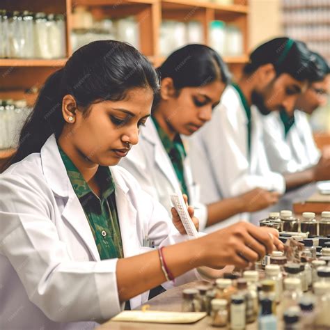 premium ai image imagine  nadu pharmacy college students pursuing