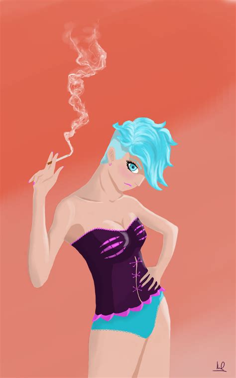 Smoking Woman by LukasIrzl on DeviantArt