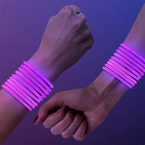 Purple Glow Stick Bracelets - Glow In The Dark Store