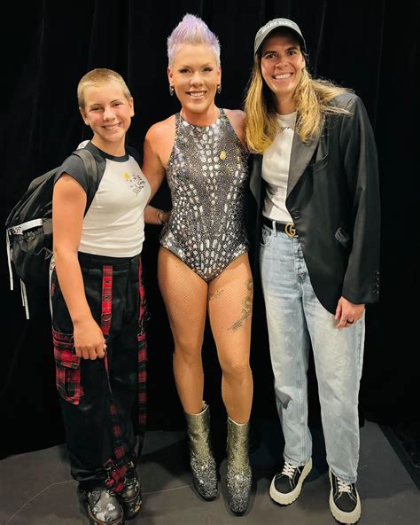 Pink's daughter Willow, 12, shows off her shaved head: 'Just like her mama'