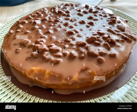 A chocolate Dime bar cake Stock Photo - Alamy