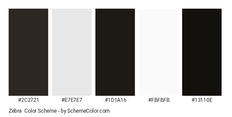 Zebra Color Scheme » Animal » SchemeColor.com