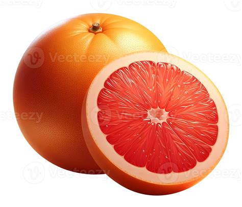 AI generated Grapefruit png fresh grapefruit png isolated ripe