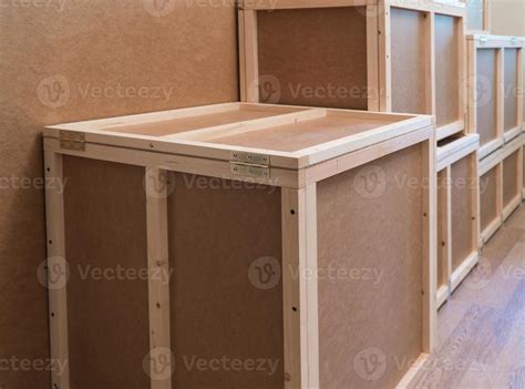 wooden plywood boxes for transportation and storage. crate for home use