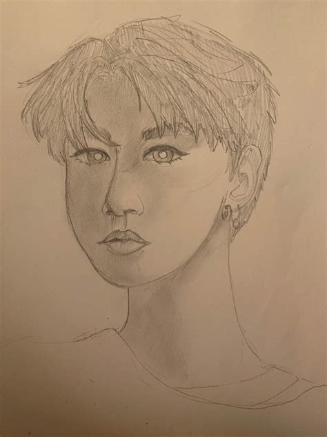 I tried to draw Han | Stray Kids Amino