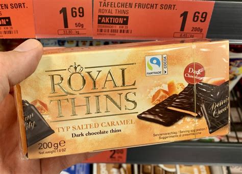 Delizscher Schokoladenfabrik Royal Thins Salted Caramel 200G ...