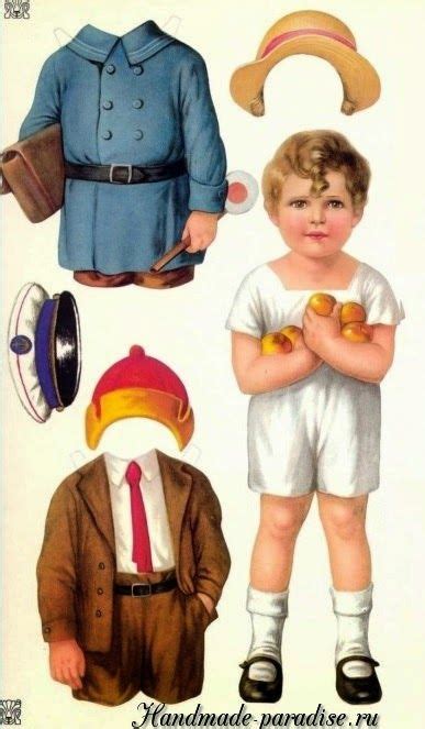 Винтажные бумажные куклы с одеждой | Винтажные бумажные куклы, Бумажные ...