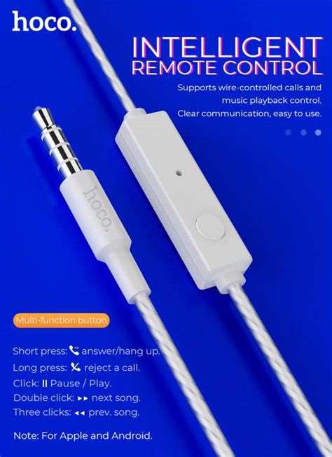 Hoco M61 Single Ear Nice Tone Wired Earphone 3.5mm With Microphone ...