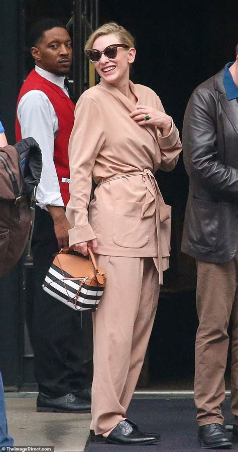 Fashion forward: Cate Blanchett looked as stylish as ever as she left ...