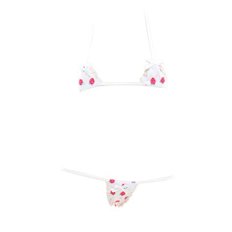 Buy String Bikini Anime Lingerie Sexy Micro Bikini Lolita Cute Bra and