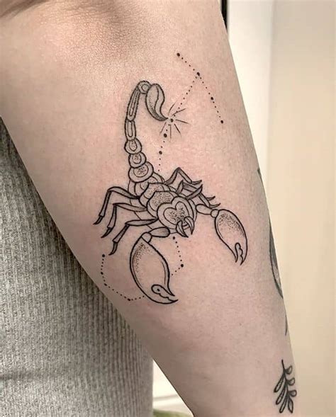 Top 141 + Scorpio outline tattoo - Spcminer.com