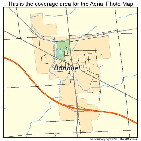 Aerial Photography Map of Bonduel, WI Wisconsin