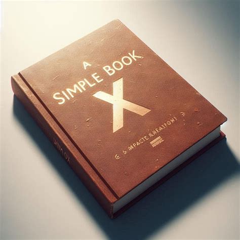 book called simple  book    table premium ai generated image
