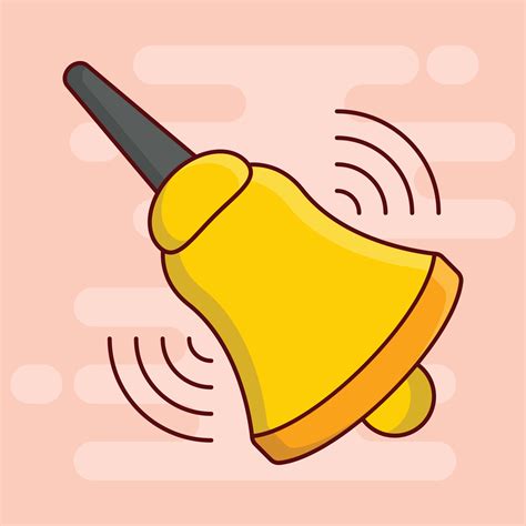 bell ring vector illustration on a background.Premium quality symbols
