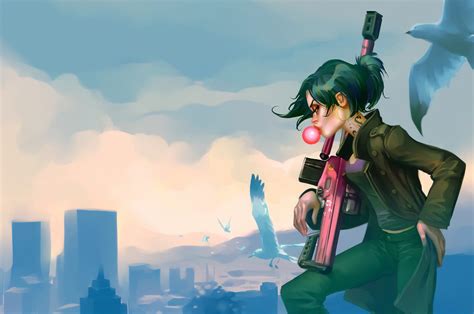 Gta V Sniper Girl Art Wallpaper,HD Games Wallpapers,4k Wallpapers ...