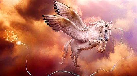 xpx   hd wallpaper sky unicorn pegasus