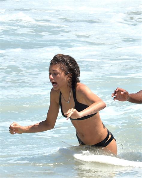 Zendaya Coleman Bikini Candids - Beach in Malibu, July 2014 • CelebMafia