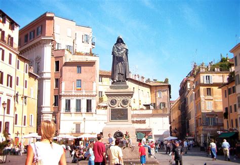 The Statue of Giordano Bruno in Campo de’ Fiori | Roma Wonder