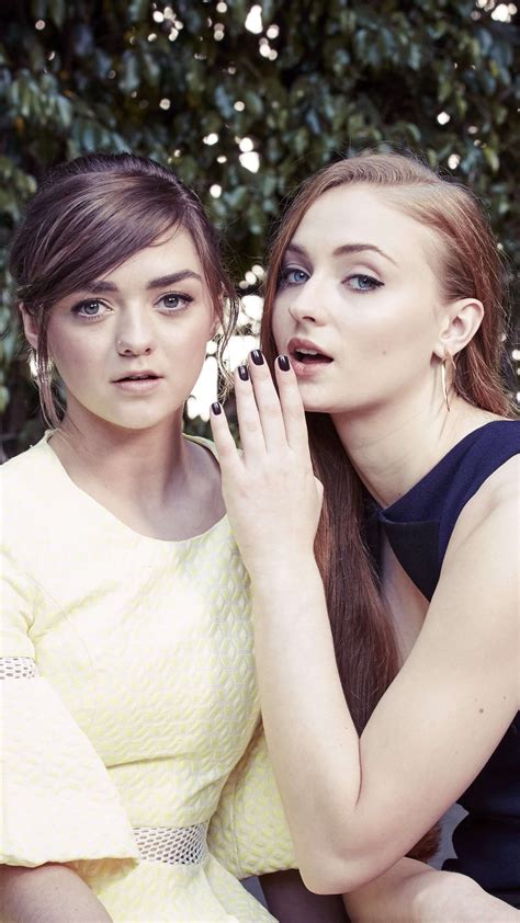 2160x3840 Sophie Turner And Maisie Williams Sony Xperia X,XZ,Z5 Premium ...
